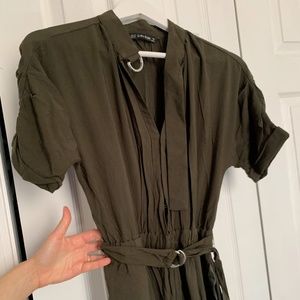 Zara long belted jumpsuit